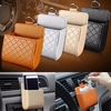 Auto Car Phone Pocket Accessories Air PU Box Organizer Vehicle Debris Bag Holder