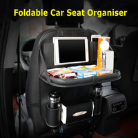 Auto Car Seat Back Multi Pocket Leather Organizer Storage Bag Holder Accessory