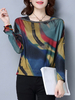 Autumn Abstract Pattern Print Casual Shirts