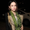 Autumn Winter Vintage Style Distinctive Persian Lines Contrast Color Voile Scarf