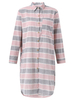 Autumn Women Casual Loose Plaid Lapel Collar Long Sleeve Long Blouse