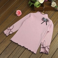 Baby Children Girl Bowknot Long Sleeve T-shirt