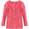 Baby Children Girl Knitting Solid Color Cardigan