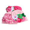 Baby Girl Cute Handmade Flower Hat Soft Cotton Knit Crochet Beanie Cap Headband