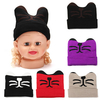 Baby Girls Boys Beanie Knit Cap Cartoon Cute Cat With Ear Lovely Crochet Toddler Warm Hat