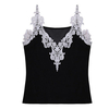 Backless Lace Sexy Deep V-New Sleeveless Chiffon Women Tank Top