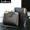 BAELLERRY Men PU Multifunction Hasp Zipper Wallet Business Short Folding Purse