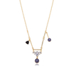 Balancing Style Hohemian Black Pearl Rhinestone Necklace