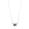 Balancing Style Simple Alloy Black Rhinestone Crystal Pendant Necklace