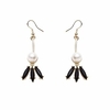 Balancing Style Vintage Alloy Tassel Long Pearl Rhinestone Earrings