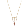 Balancing Style Vintage Alloy Tassel Rhinestone Leaves Pearl Necklace