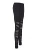 Bandage Cross Strap Black Women Legging