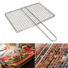 Barbecue Grill BBQ Net Mesh Handle Wire Clamp Stainless Steel Picnic Outdoor Picnic Gadgets