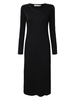 Basic Solid Long Sleeve V Neck Bodycon Pencil Dress