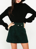 Basic Women High Collar Long Sleeve Ruffled Sweaters