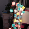 Battery Operated 10/20/30 Cotton Balls Fairy Led String Lights Party Patio Wedding Christmas Decor