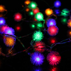 Battery Powered 4M 40LED Snowflake Bling Fairy String Lights Christmas Outdoor Party Home Decor