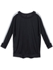 Batwing Patchwork Chiffon Loose Casual Women Sweatshirt