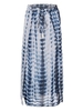 Beach Elastic Waist Split Printed Irregular Casual Women Skirt