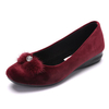 Beaded Furry Tassel Flat Slip On Loafers For Women