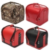 Beauty Cosmetic Tools Case Jewelry Storage Handbag Lychee Emboss Crocodile Pattern