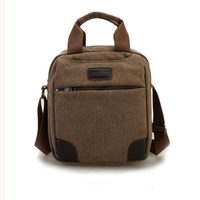 Big Capacity Man Crossbody Bag Vertical Retro Canvas Men Bag Shoulder Bag