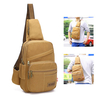 Big Capacity Multi Pocket Chest Bag Crossbody Bag Canvas Shoulder Bag For Men