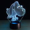 Big Eye Dog 3D LED Lights USB Battery Colorful Touch Control Night Light Decor