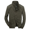 Big Pockets Epaulets Stand Collar Jacket