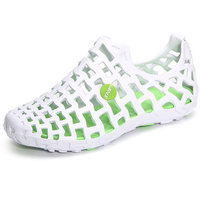 Big Size Breathable Hollow Out Pure Color Flat Casual Beach Sandals