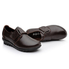 Big Size Buckle Leather Hook Loop Soft Flat Casual Loafers
