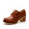 Big Size Casual Square Heel British Style Oxofrd Shoes