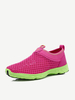 Big Size Color Blocking Mesh Breathable Soft Slip On Trainers