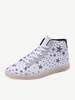 Big Size Fluorescent Light Up Star High Top Lace Up Flat Casual Sport Sneakers