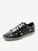 Big Size Fluorescent Light Up Star Lace Up Flat Casual Sport Sneakers