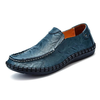 Big Size Hand Stitching Genuine Leather Breathable Business Casual Loafers