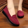 Big Size Hollow Out Flower Stitching Flat Slip On Comfortable Loafers