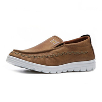Big Size Men Flat Shoes Cotton Blend Slip On Casual Shoes