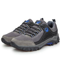 Big Size Men Hiking Shoes Mesh Cotton Blend Outdoor Trail Sneakers