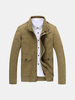 Big Size Mens Fashion Military Style Stand Collar Outdoor Casaul Cotton Jacket