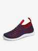Big Size Mesh Double Color Slip On Flat Casual Light Shoes