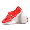 Big Size Pure Color Breathable Hollow Out Soft Flat Beach Sandals
