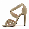 Big Size Strappy Vintage Peep Toe High Heel Buckle Sexy European Style Pumps Sandals