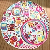 Bird Pattern Round Beach Towel Cotton Scarf Shawl Yoga Mat Tapestry Wall Hanging