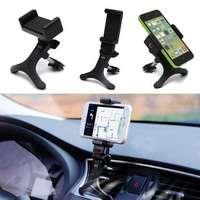 Black 360 Rotatable Car Air Vent Mount Car Holder Cradle Stand For Mobile Phones Bracket