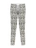 Black And White Plaid Women Casual Stretch Pant
