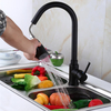 Black Brass Chrome Brushed Steel Faucet Kitchen Tap Swivel Pull Out Spray Mixer