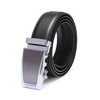 Black Casual Business Automatic Buckle Leather Belt