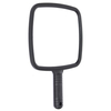 Black Handheld Square Makeup Vanity Mirror Beauty Facial Hairstyle Tool