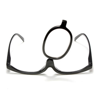 Black Magnifying Glasses Makeup Reading Glass Cosmetic Folding Eyeglasses